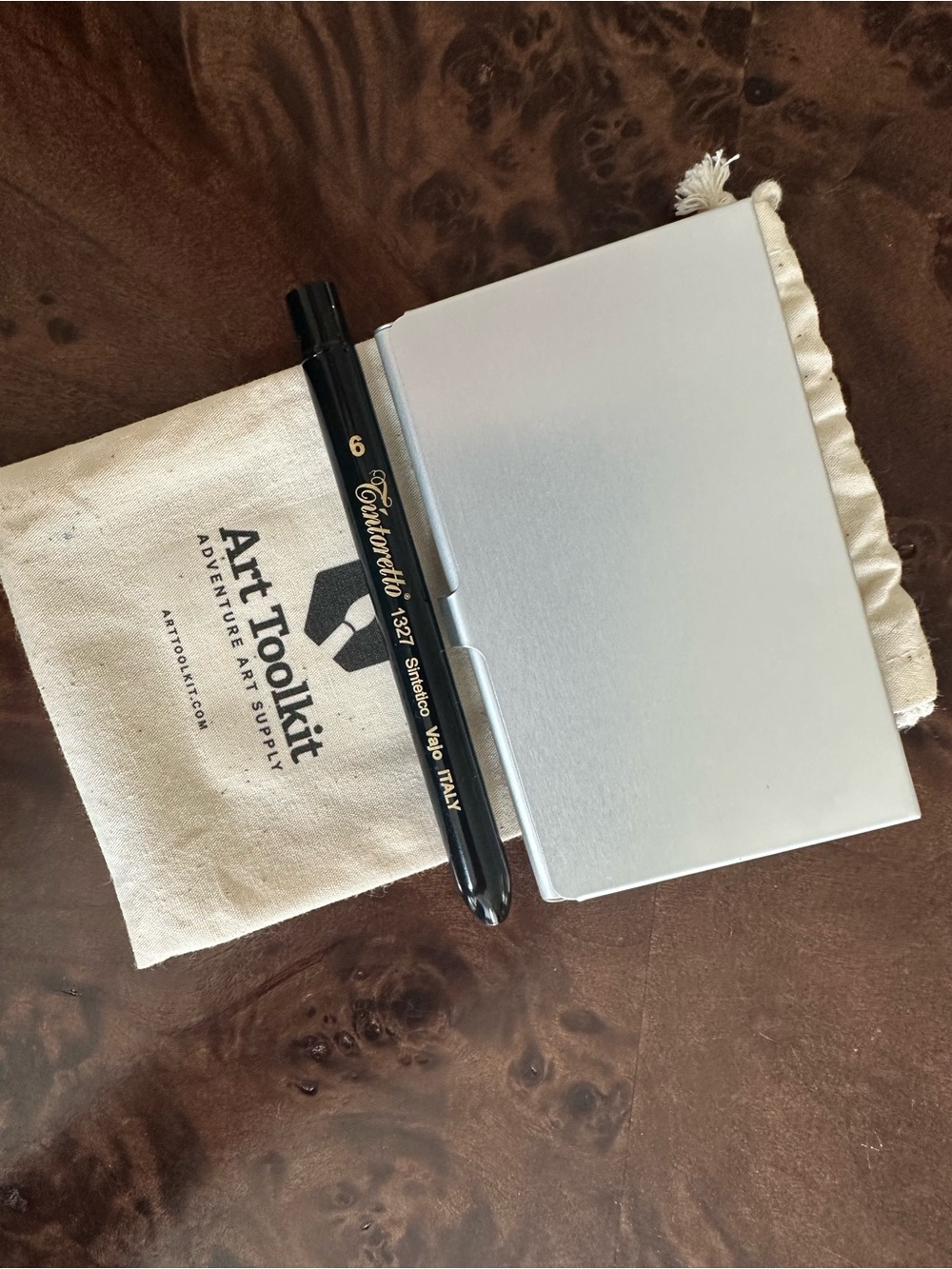 Art Toolkit pocket Travel Palette + Tintoretto travel Brush - Picture 2 of 2